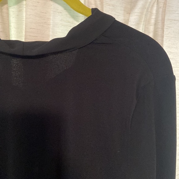 Charter Club long sleeve collared neck tie blouse career workwear - Picture 5 of 7